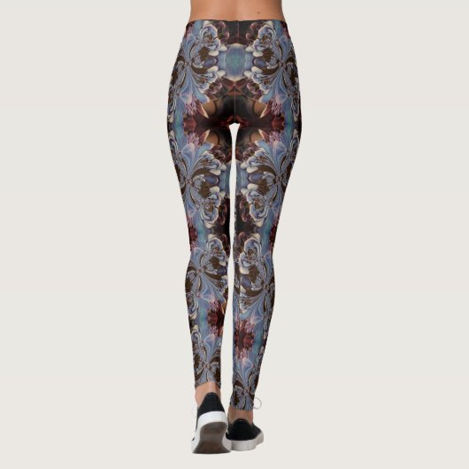 Leggings des Boho Fraktal Art (Rückseite)