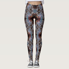 Leggings des Boho Fraktal Art