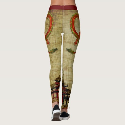 Leggings des chinesischen Drachen (Rückseite)