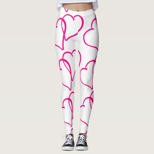 Leggings des doppelten Herzens (Vorderseite)