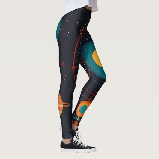 Leggings des dynamischen Sonnensystems der kosmisc (Rechts)
