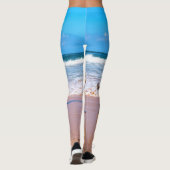 Leggings des Fotos mit benutzerdefiniertem Text pe (Rückseite)
