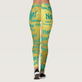 Leggings des glücklichen neuen Jahres (Rückseite)