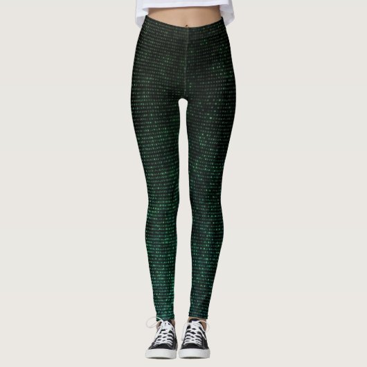 Leggings des grünen Cybers (Vorderseite)