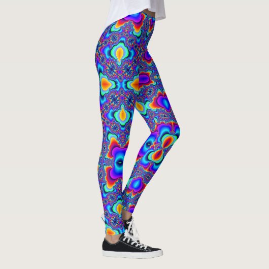 LEGGINGS DES KARNEVAL-(FRAKTAL-EXPLOSION) (Rechts)