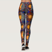 Leggings des kosmischen Traums: Sonne und Mond Leg (Rückseite)