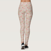 Leggings des Rauchbraun-Paisley-Musters (Rückseite)