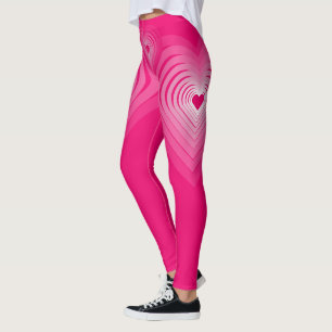 Leggings des rosa Herzens