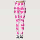 Leggings des rosa Herzens (Vorderseite)