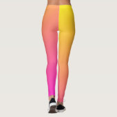 Leggings des rosa und gelben Farbverlaufs (Rückseite)