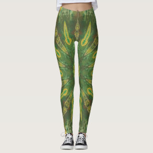 Leggings des Rotbraunen Kaleidoskops