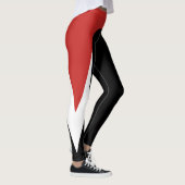 Leggings des roten/weißen/schwarzen Musters (Rechts)