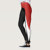 Leggings des roten/weißen/schwarzen Musters (Links)
