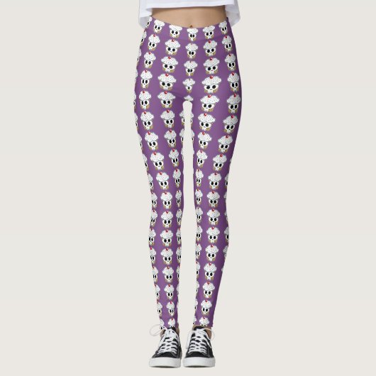 LEGGINGS DES SCHÄDEL-CUPPYCAKE!! (Vorderseite)