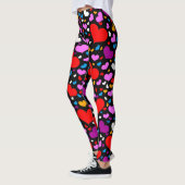 Leggings des Valentines Tages; Kommen u. Gehen (Links)