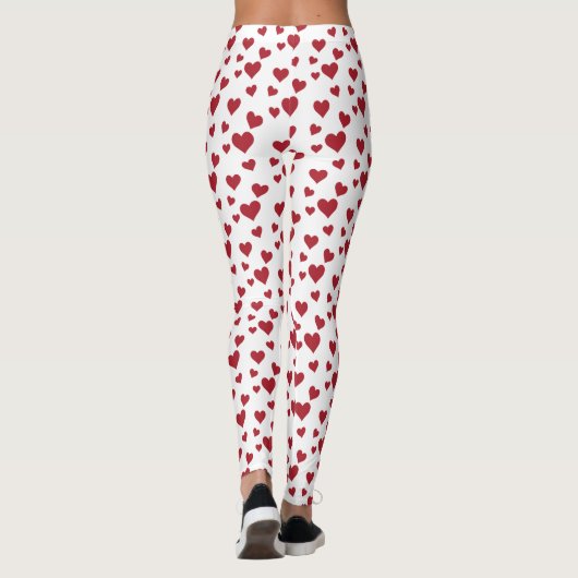 Leggings des Valentinstag-Patterns (Rückseite)