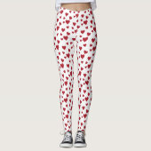 Leggings des Valentinstag-Patterns (Vorderseite)