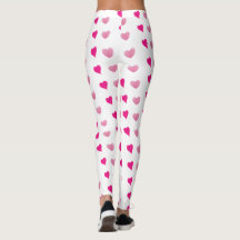 Leggings des weißen Herzens