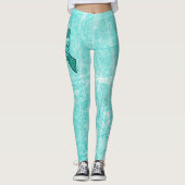 Leggings des White MG Warrier Awareness Ribbon (Vorderseite)