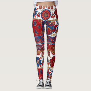Leggings-Design inspiriert vom serbischen Teppich  Leggings