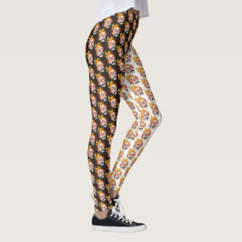 Leggings, die sich durch einen schmucklosen Feuerk Leggings