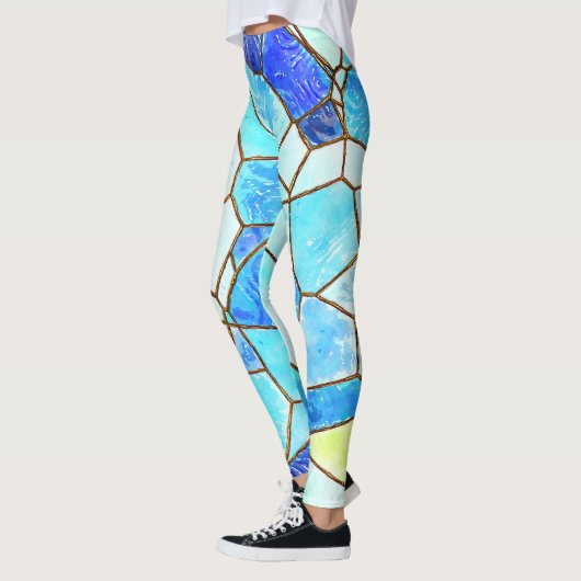 Leggings drucken farbig und einzigartig für Frauen (Links)