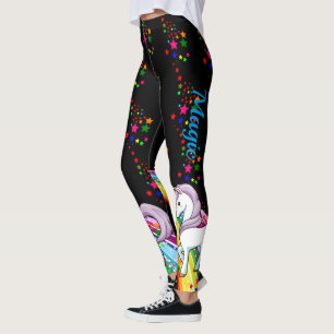 LEGGINGS Einicorn Regenbogen Magie Ameisen Frauen 