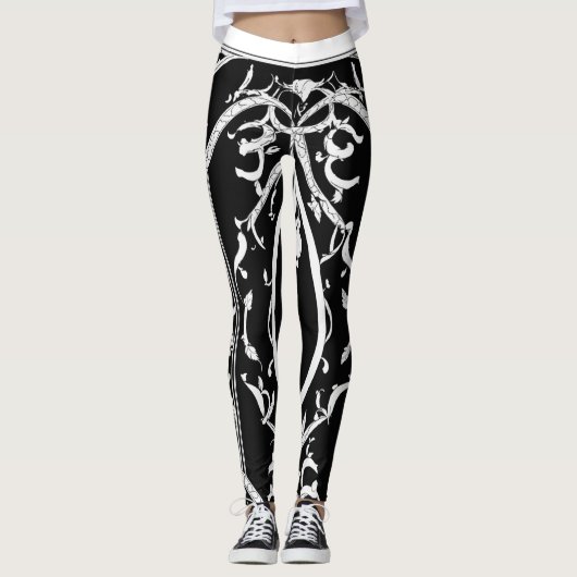 Leggings: Elegante Gothing Trace Leggings (Vorderseite)
