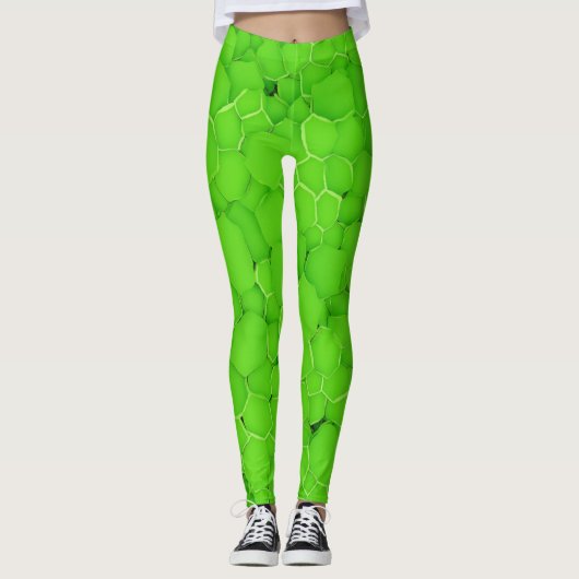 Leggings erfrischende Minze Blätter (Vorderseite)