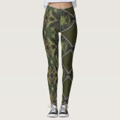 Leggings estilo militar con cortes de cremallera (Vorderseite)