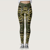 Leggings estilo militar con cortes de cremallera (Vorderseite)
