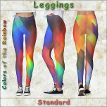 LEGGINGS - Farben des Regenbogens<br><div class="desc">Für diejenigen unter Ihnen, die gerne kühne Farben tragen, bietet dieses Design jede Farbe des Regenbogens, und vielleicht ein paar andere. Erhältlich in fünf Frauengrößen (XS, S, M, L, XL). Siehe "Über dieses Produkt" unten für allgemeine Größen- und Produktinformationen, Das Bild deckt das gesamte Paar von Leggings, vorne und hinten....</div>