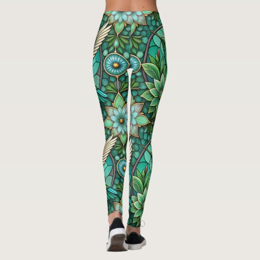 Leggings featuring a stained-glass style design (Rückseite)