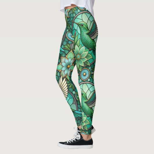 Leggings featuring a stained-glass style design (Links)