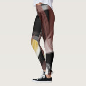 Leggings Fitness Abstrakt Art Black Powdery (Links)