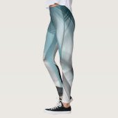 Leggings Fitness Abstrakt Art Blue Ozean (Links)