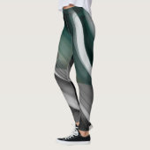 Leggings Fitness Art Green Emerald Abstrakt Art (Links)