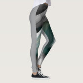 Leggings Fitness Art Green Emerald Abstrakt Art (Rechts)