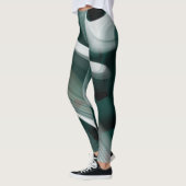 Leggings Fitness Art Green Emerald Abstrakt Art (Links)