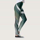 Leggings Fitness Art Green Emerald Abstrakt Art (Rechts)