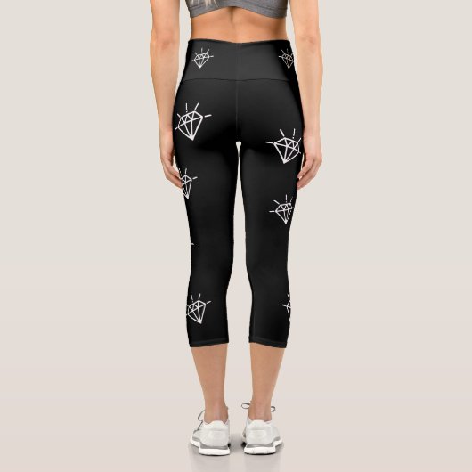 Leggings Frau Black Diam's Schwarzer Diamant (Rückseite)