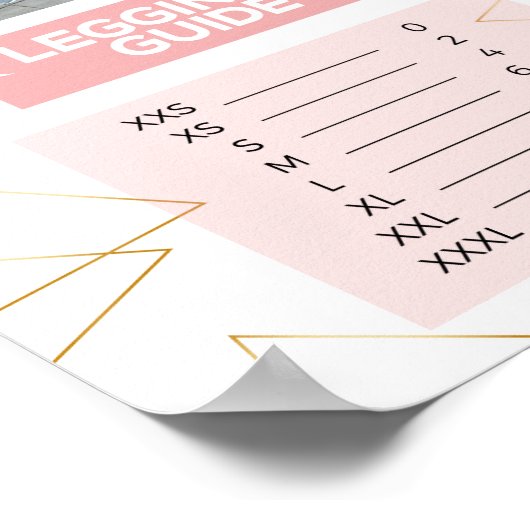 Leggings Führungsgröße Zyia active wear Rep Poster (Ecke)