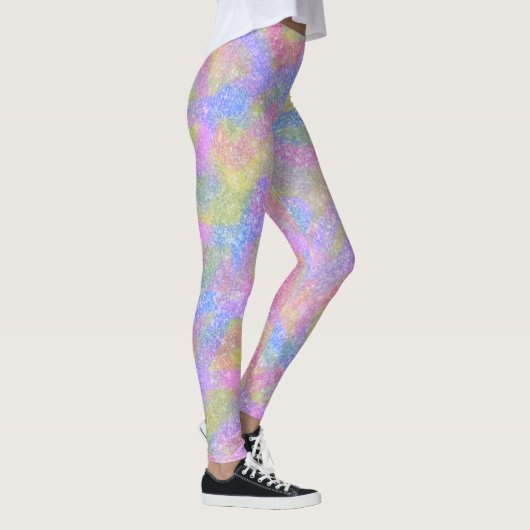 Leggings - Funkelnd Pastelenbogen (Rechts)