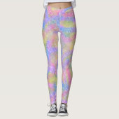 Leggings - Funkelnd Pastelenbogen (Vorderseite)