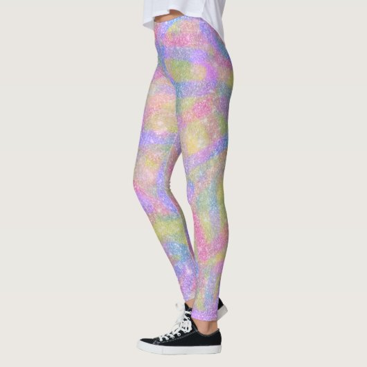 Leggings - Funkelnd Pastelenbogen (Links)