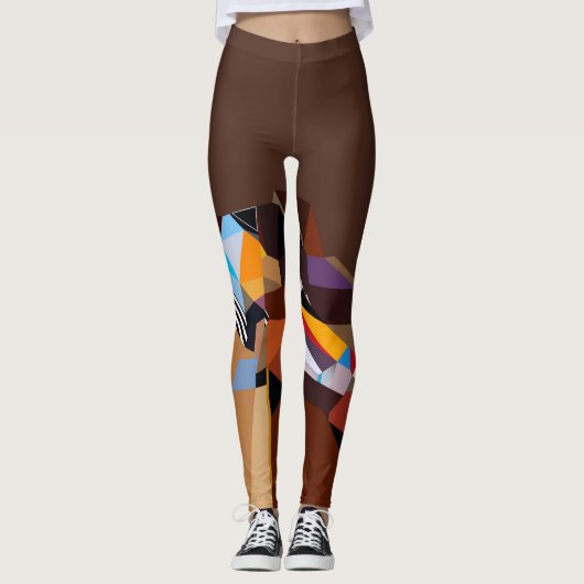 Leggings Funky Leggings Art zu tragen (Vorderseite)