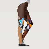 Leggings Funky Leggings Art zu tragen (Rechts)