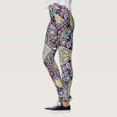 Leggings für abstrakt geometrische Muster (Links)