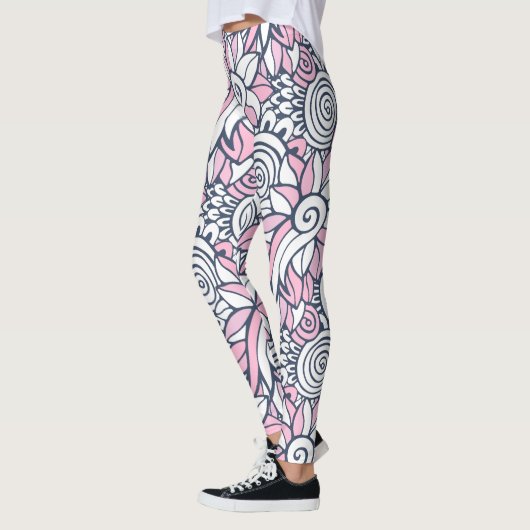 Leggings für abstrakte Blume (Links)