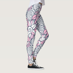 Leggings für abstrakte Blume